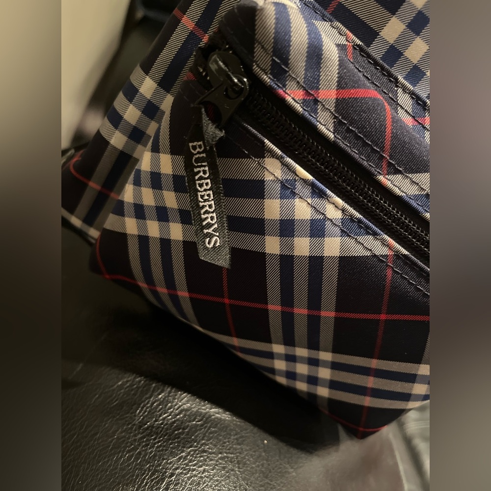 PreLoved Burberry Backpack Plaid Authentic Small Cute & Clean - Picture 2 of 7